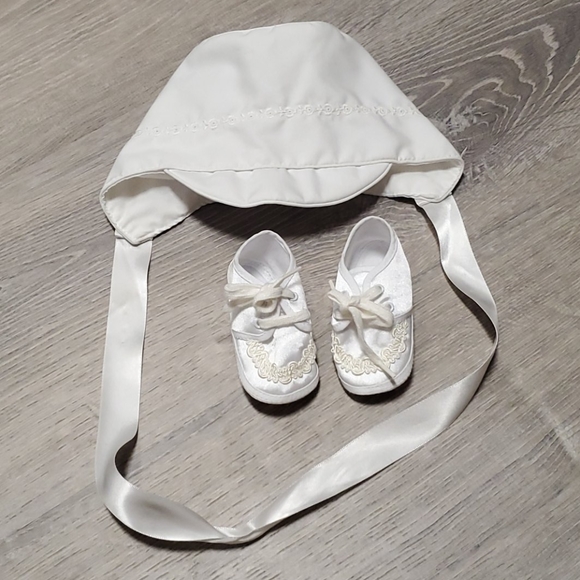 Vintage Bundle baby boys white set size 6-9 month - Picture 4 of 10